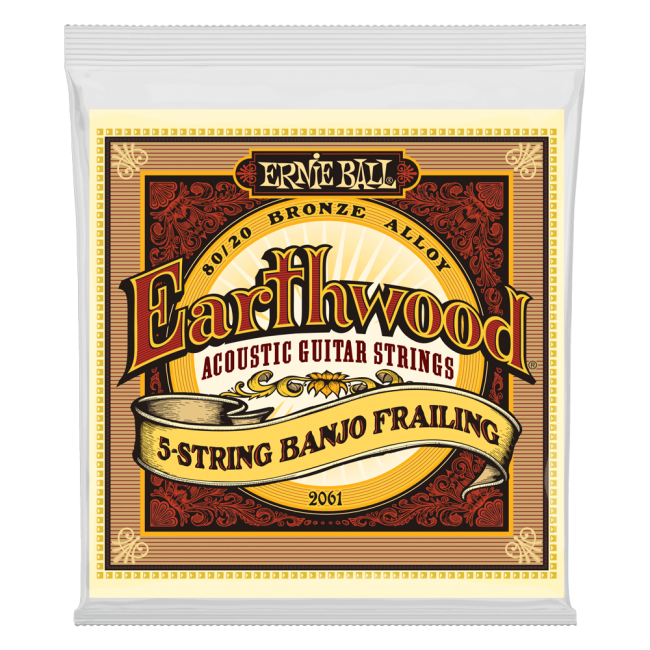 Earthwood 5 String Banjo Frailing Loop End 80 20 Bronze Acoustic